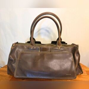 Matt And Nat Brownish Green Vegan Weekender Bag